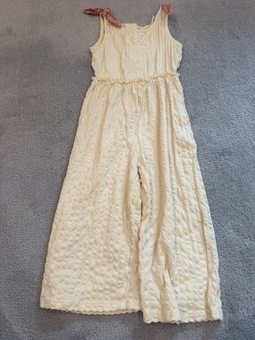 Zara kids Cream Sleeveless Jumpsuit